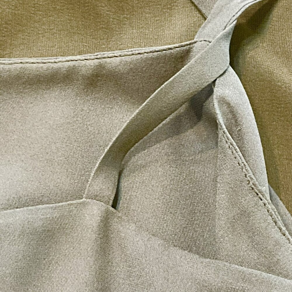 Maison Martin Margiela Silk Draped Asymmetric Top w/Long Train Sheer IT44 - Picture 11 of 12